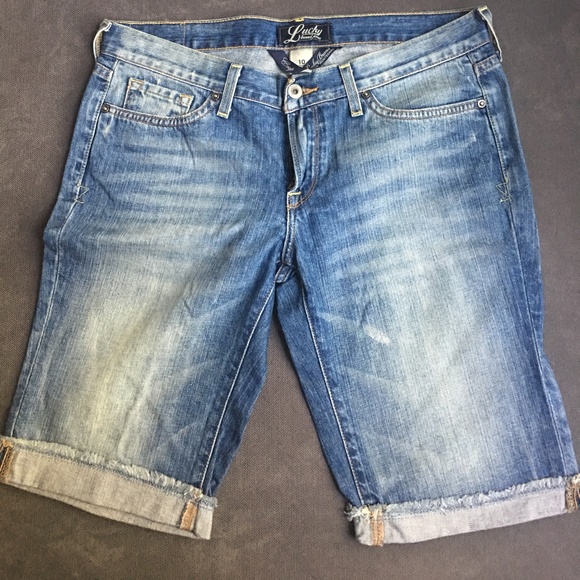 Lucky Brand Pants - Lucky Brand Jeans Cuff Denim Bermuda Size 10